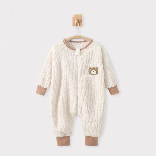 Pijama con Pies para Bebé en Terciopelo Cálido - Image 8