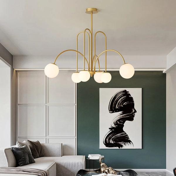 Lámpara Nórdica de Salón Moderno - Diseño Minimalista