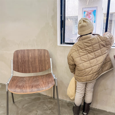 Chaqueta Acolchada Infantil a Cuadros en Algodón - Image 19