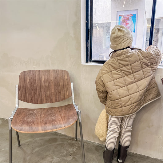 Chaqueta Acolchada Infantil a Cuadros en Algodón - Image 19