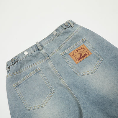 Shorts Denim Vintage Lavado Americano - Image 3