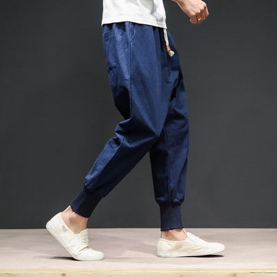 Pantalones Harem Casuales Hombre - Algodón y Lino Mezcla Premium - Image 2