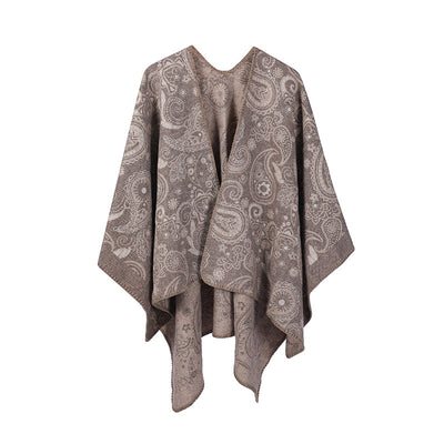 Chal Cruzado de Lana Jacquard con Estampado Paisley - Image 31