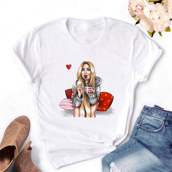 Playera Casual de Cuello Redondo Manga Corta