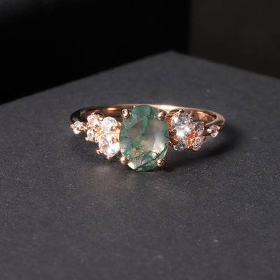 Anillo de Plata 925 con Piedra Preciosa y Baño de Oro Rosado - Image 8