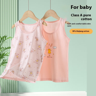 Pijama Infantil de Algodón sin Mangas para Verano