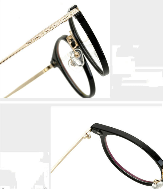 Gafas Retro Redondas Unisex TR90 - Montura Clásica Espejo Plano - Image 7