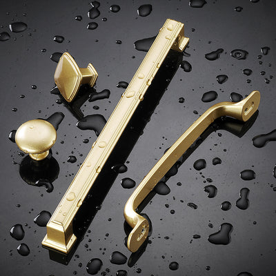 Tirador Dorado para Puertas, Cajones y Armarios - Diseño Elegante de Una Perforación - Image 5