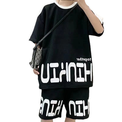 Playera Hombre Estilo Urbano con Estampado Alfabético Europeo y Americano - Image 6