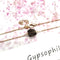 Natural Stone Crystal Ore Pendant Necklace Obsidian