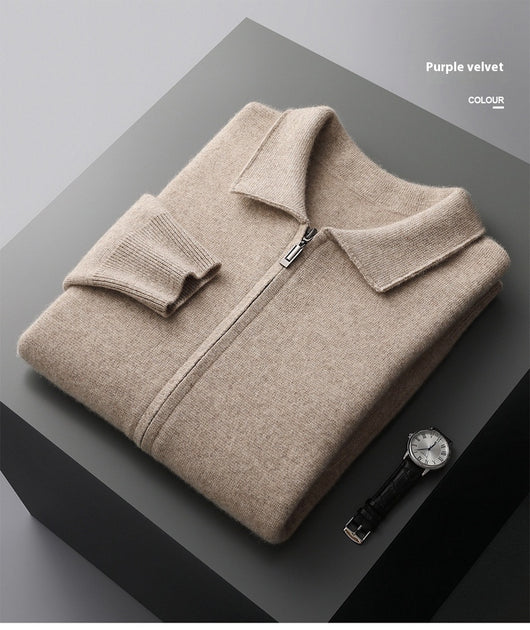 Cardigan Saco Tejido Oversize con Solapas Gruesas para Hombre - Image 8