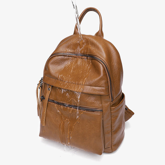Mochila de Cuero Suave con Gran Capacidad - Diseño Moderno para Mujer - Image 6