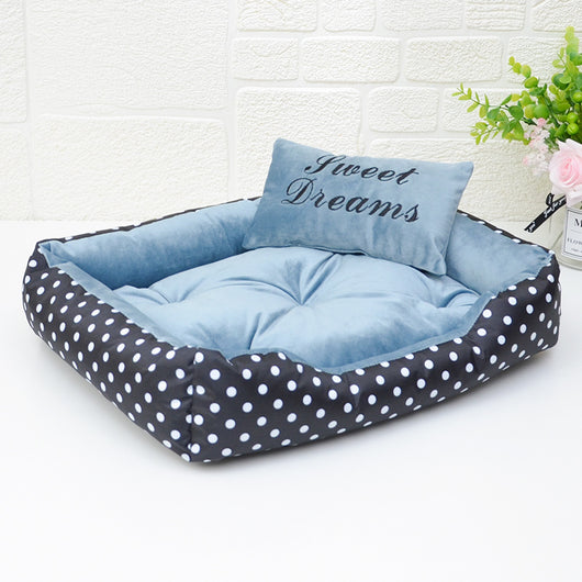 Cama Estampada de Cuatro Estaciones para Perros Pequeños