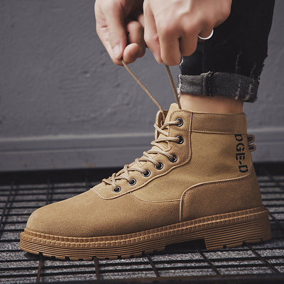 Botas Martin Hombre Estilo Británico - Zapatos Trabajo Versátil Tendencia - Image 7