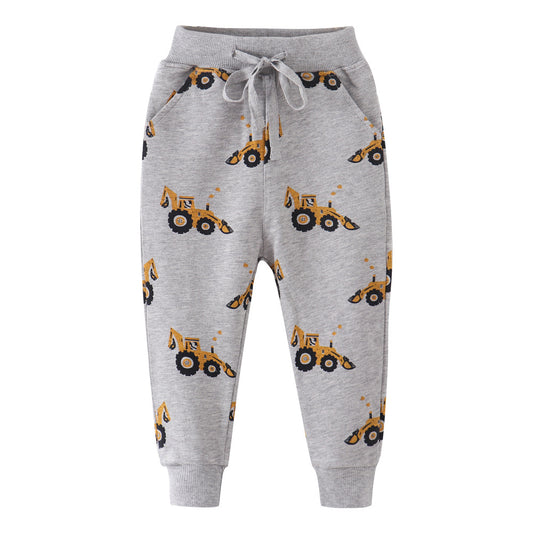Pantalones de Algodón Tipo Terry para Niños y Niñas