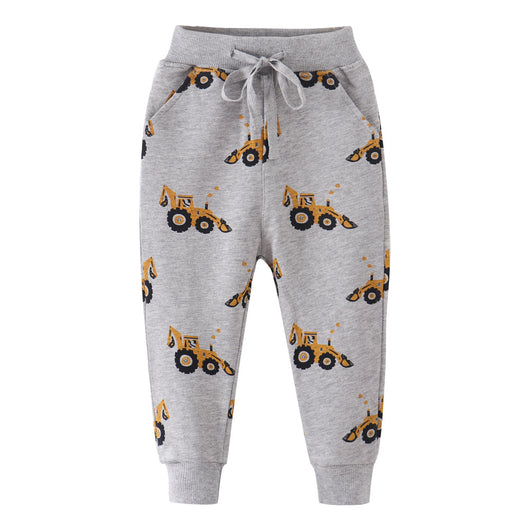 Pantalones de Algodón Tipo Terry para Niños y Niñas