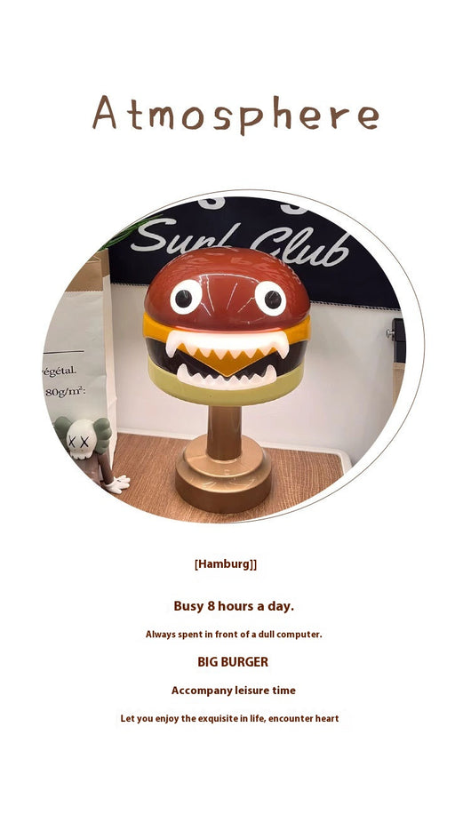 Lámpara de Mesa Hamburguesa Divertida - Decoración Creativa Infantil - Image 7