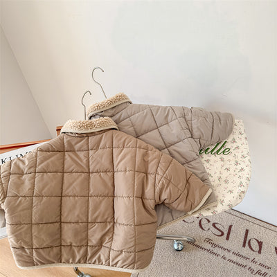 Chaqueta Acolchada Infantil a Cuadros en Algodón - Image 16