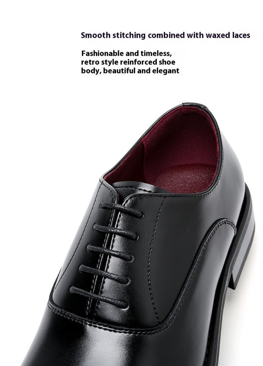 Zapatos de Vestir Elevadores para Hombre Estilo Británico en Cuero - Image 7