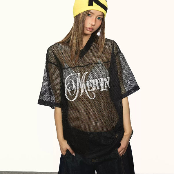 Blusa Suelta de Diseño Hueco - Estilo Casual Relajado