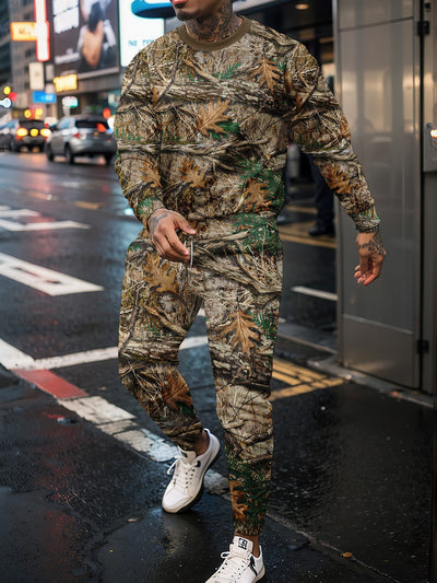 Conjunto Deportivo Camuflaje Jungle - Sudadera Cuello Redondo y Pantalón - Image 9