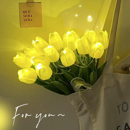 Ramo de Novia Tulipanes con Luces LED Simuladas - Image 10