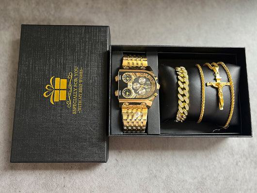Reloj de Hombre Multihuso con Esfera Grande Luminosa y Correa de Acero Inoxidable - Image 15