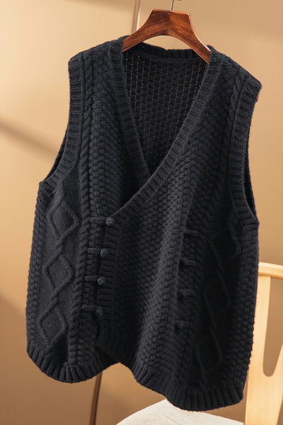 Cardigan Tejido Suelto Cuello V Ligero para Mujer - Image 7