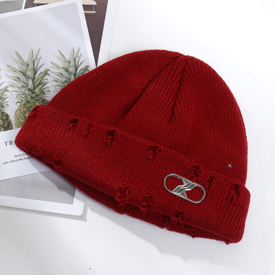 Gorro Tejido Hip Hop con Anillo Decorativo para Hombre y Mujer - Image 19