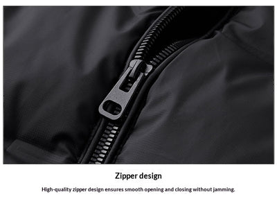 Abrigo Impermeable con Capucha para Hombre - Chaqueta de Plumón Invierno - Image 17