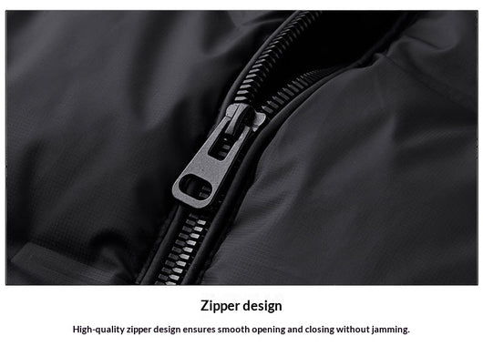 Abrigo Impermeable con Capucha para Hombre - Chaqueta de Plumón Invierno - Image 17