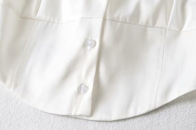 Blusa Ejecutiva con Cintura Anudada y Mangas Globo - Image 32