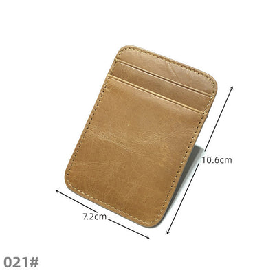 Billetera de Cuero Genuino para Hombre Marrón con Monedero Compacto - Image 16