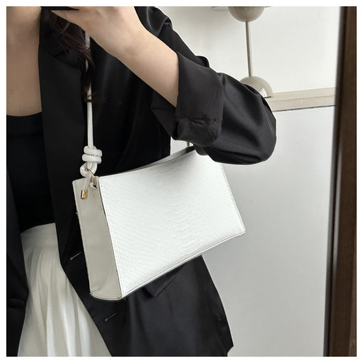 Bolso Bandolera Minimalista de Un Hombro - Modelo Baguette - Image 12