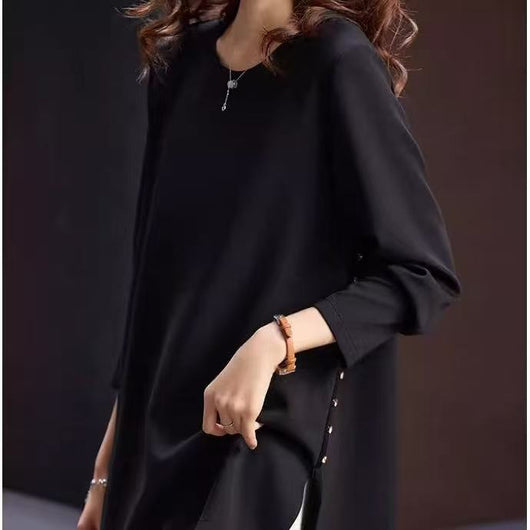 Camiseta Casual Oversize para Mujer Talla Grande - Cuello Redondo