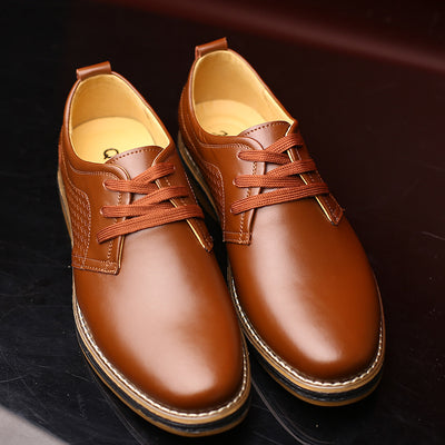 Zapatos Casuales para Hombre con Punta Redonda y Cordones - Image 9