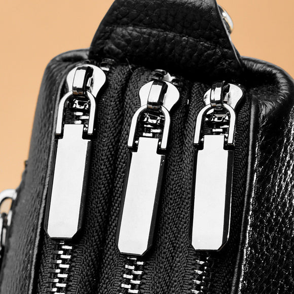 Bolso Bandolera de Cuero Genuino para Mujer - Diseño Monocapa Elegante
