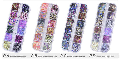 Decoraciones de Uñas Holográficas Hexagonales para Nail Art - Image 7