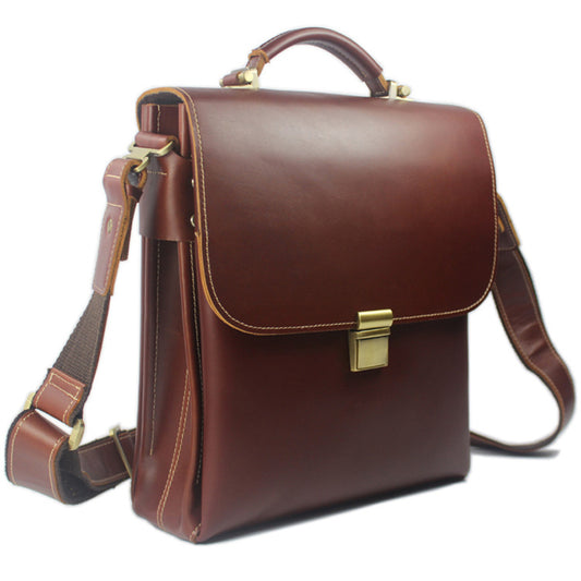 Maletín Ejecutivo de Cuero Premium - Bolsa Mensajero Profesional para Hombre