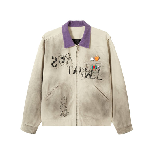Chaqueta Detroit con Diseño Retro Badge y Teñido Vintage - Image 56