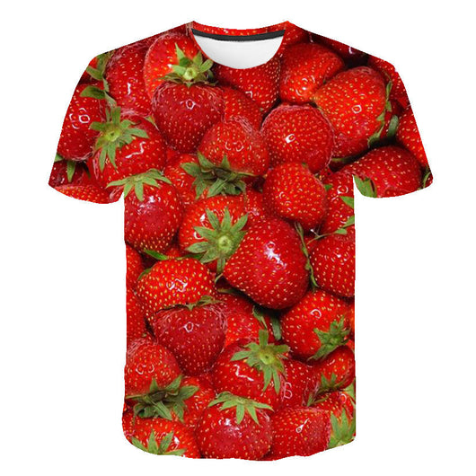Playera Hombre Estampado 3D Frutas Digital - Importación Directa - Image 17
