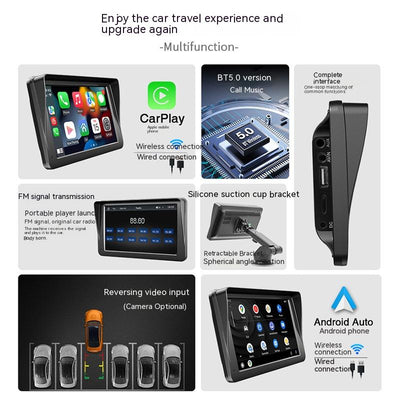 Pantalla Portátil Apple CarPlay Inalámbrica de 7 Pulgadas - Image 14