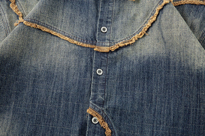 Camisa Denim Degradada Efecto Vintage para Hombre - Image 10