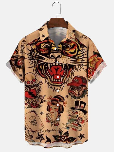 Playera Estampada 3D Digital para Hombre Talla Grande - Image 4