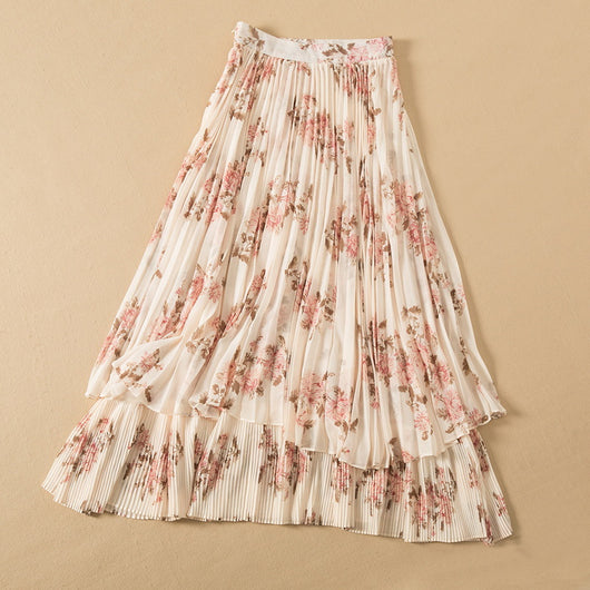 Conjunto Elegante: Blusa Anudada Manga Larga con Falda Plisada - Image 4