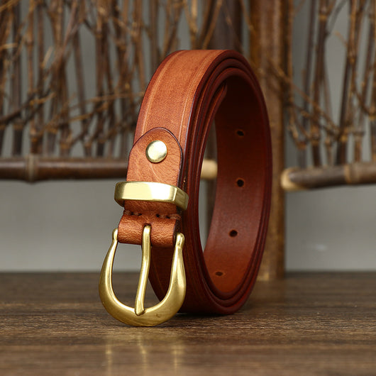 Cinturón de Cuero Genuino para Mujer - Diseño Retro Versátil - Image 28