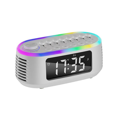 Reloj Despertador Multifuncional con Altavoz Bluetooth, Ruido Blanco y Luz Nocturna - Image 13