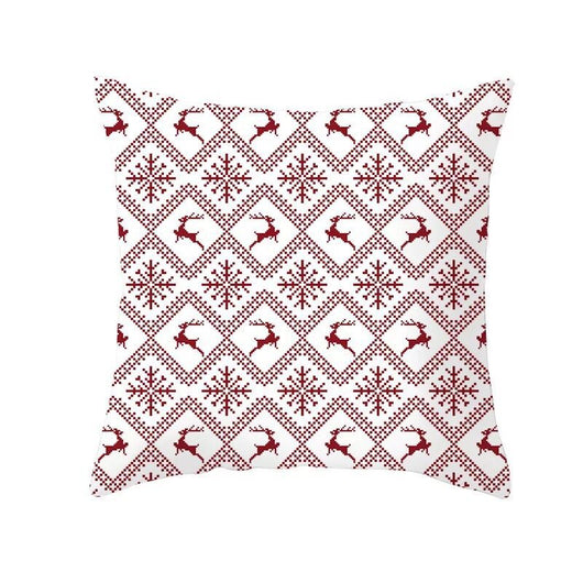 Funda de Almohada Navideña Cuadros Rojo Clásico - Image 30