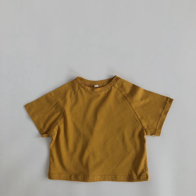 Camiseta Básica Holgada de Cuello Redondo para Niños y Niñas - Image 3