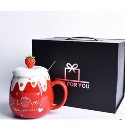 Taza de Cerámica Kawaii con Tapa y Cuchara - Image 16